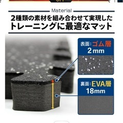 ジムマット 衝撃吸収マット12枚プラス端材の画像