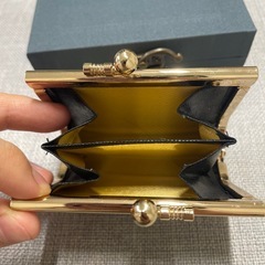 和風織り生地 ミニ財布｜古典人物柄の画像