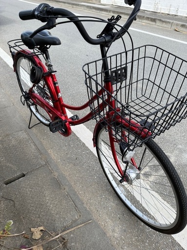 赤色の自転車