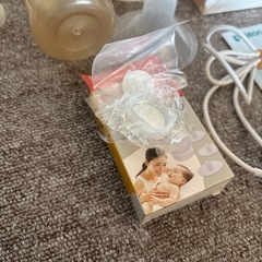 未使用部品ありピジョン　電動さく乳器　コードレス　handyfit + 手動搾乳器　セットの画像