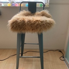 カウンターチェアー2脚　カラー　サックスの画像