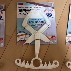 新品　室内干しハンガー 鴨居フックの画像