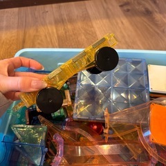 マグビルド類似品　キラキラマグネットブロックの画像