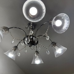 オシャレ　シャンデリア　Francfranc風　6連ライト　電気　照明 の画像