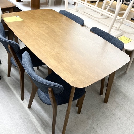 ドリーム池田店】○ジモティ割7%○ダイニングテーブル5点セット【46216 