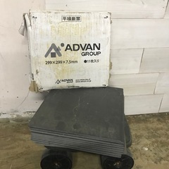 【未使用品】1ケース/11枚入り！玄関やお庭の床材として⭕️磁器質タイルの画像