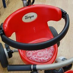 ides compo 三輪車 コントロールバー付き レッド系 1歳～5歳未満 80～100cm アイデス コンポ 子ども ベビー キッズ 札幌市 清田区 平岡の画像