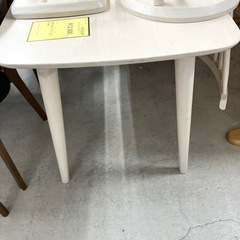 【ドリーム池田店】○ジモティ割7%○ダイニングテーブルセット　ホワイト【44173】の画像
