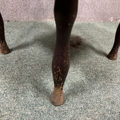 木製 花台 物置台 2段 昭和レトロ 幅30cm×奥行30cm×高さ67cm の画像