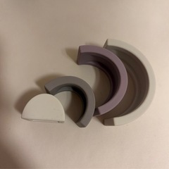 ベビー　おもちゃ　重ねコップ　　星　虹　　くすみカラーの画像