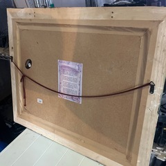 フランスの画家クロード・モネが描いた『昼食』という作品の額装された複製画の画像