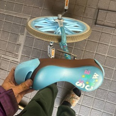一輪車　20インタ　ブリヂストン　ブルー　c-1　の画像