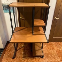 大型三段パソコンラック、引き取り限定(85×74×137.5cm、サンワサプライ)の画像