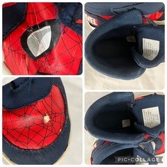 子供靴　20cm　スパイダーマン　ハイカット　スニーカーの画像
