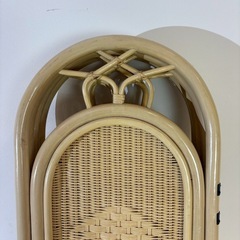 4連　ラタン　パーテーションの画像