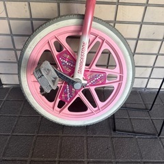 一輪車　ブリヂストン　18インチ　ピンク　c-3の画像