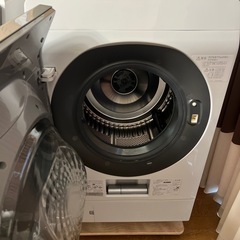 【動作品】SHARP AI音声ガイダンス付　分解清掃済み　ドラム式洗濯乾燥機ES-W111-SL　2019年製 11.0kg の画像