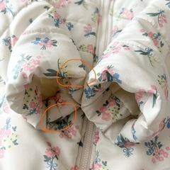 花柄中綿コート 95cmの画像