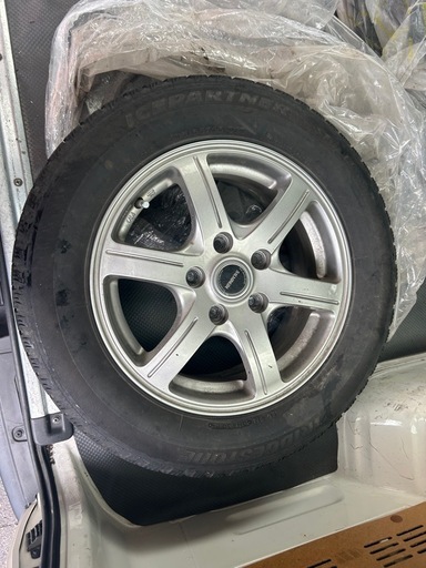 BAMINUM 15インチ ホイール BRIDGESTONEスタッドレスタイヤ