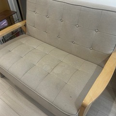 【ニトリ】　2人用ソファ　ルッキKDの画像
