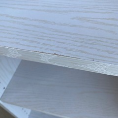 木目調 オープンシェルフ 本棚 ホワイトの画像