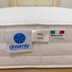 イタリア製 dreamly セミダブルベッド一式  美品 【引き取り限定】の画像