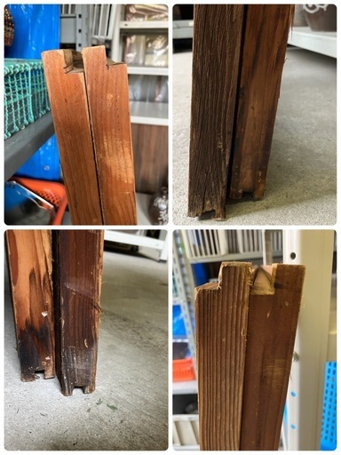 （Y）ガラス窓　2枚組　古民家　中古品