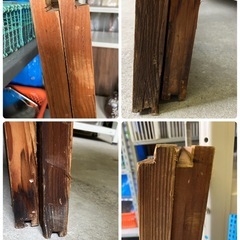 （Y）ガラス窓　2枚組　古民家　中古品の画像