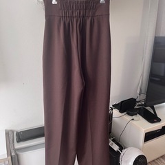 MT　スラックス　ウエストマーク　細見え　
ジップ　ブラウンの画像