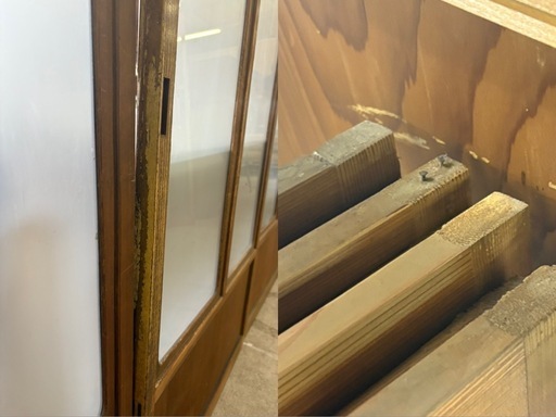建具　引き戸　4枚セット　(約)173.5cm×73cm×3cm　古民家　古民家再生　ジャンク