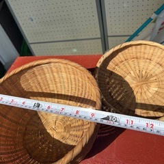 11169😸 竹籠 古道具 蓋付き の画像