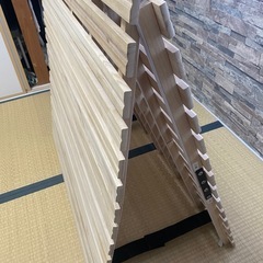 二つ折りすのこ　シングルの画像