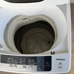 決定済　日立全自動洗濯機　 2016年製　５キロ　の画像