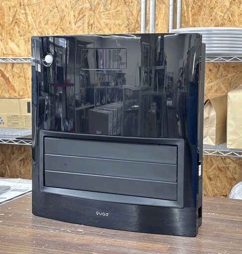 札幌 東区 クワッズ 自動ルーバー機能付 加湿大風量セラミックヒーター MOVING HEAT MOIST(ムービングヒートモイスト) QS512 約８畳 リモコン付き 加湿機能 室温センサー 人感センサー 大風量モデル