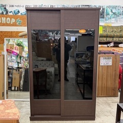 【愛品館 江戸川店】インテリア井上 2枚スライド扉ワードローブの画像