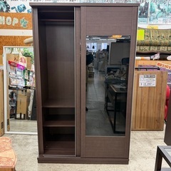 【愛品館 江戸川店】インテリア井上 2枚スライド扉ワードローブの画像