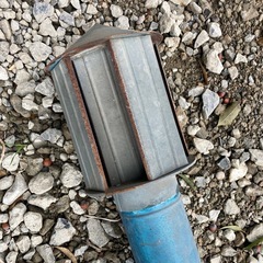 バランス釜の煙突の画像