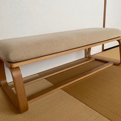 無印良品リビングでもダイニングでもつかえるベンチの画像