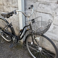 27インチ 6段変速 自転車 SUNTRUST ブラックの画像