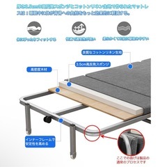 折りたたみベッドの画像