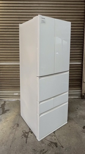 〖倉庫保管品〗 中古 東芝 TOSHIBA 6ドア 冷蔵庫 フレンチドア GR-V510FH 509Ｌ 2023年製
