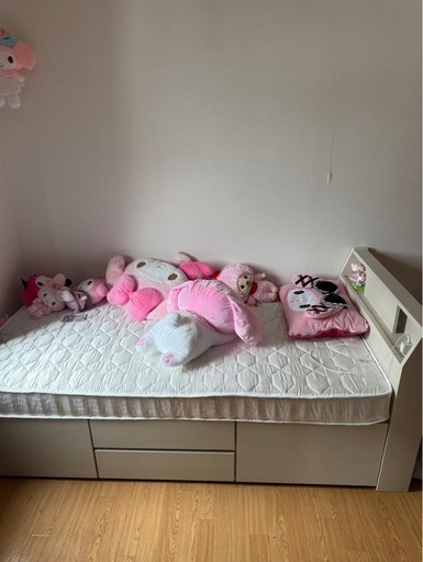 ニトリシングルベッド (まな) 札幌のベッド《シングルベッド》の中古