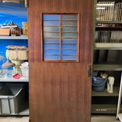 木製扉　古民家　中古品　昭和レトロ扉の画像
