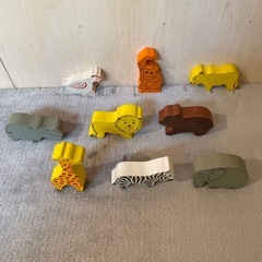 ⭐️木の動物たち⭐️ごっこ遊び／インテリアの画像