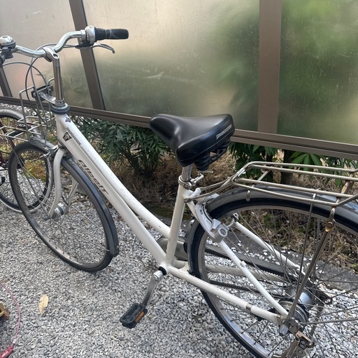 ブリヂストンアルベルト　白　　通学自転車