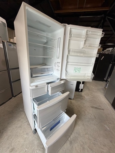 NO B888?福岡市内配送設置無料✨?NR-E414V-N 冷蔵庫 Vタイプ シャンパン [5ドア /右開きタイプ /406L]  