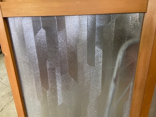 ガラス窓F 木製　4枚セット　建具　中古品