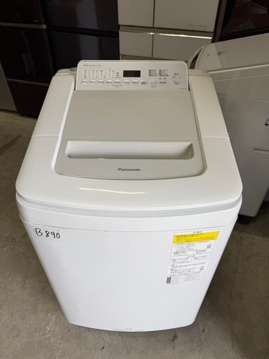 NO B890?福岡市内配送設置無料✨?縦型洗濯乾燥機 シルバー NA-FD80H8-S [洗濯8.0kg /乾燥4.5kg /ヒータ