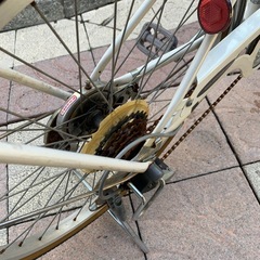 子ども用自転車　22インチ　変速付き　白の画像