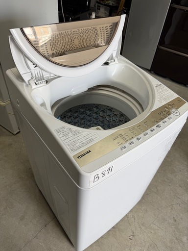 NO B891?福岡市内配送設置無料✨?全自動洗濯機 グランホワイト AW6GM1-W [洗濯6.0kg /簡易乾燥(送風機能) /上